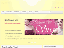 Tablet Screenshot of brautmoden-sissi.at